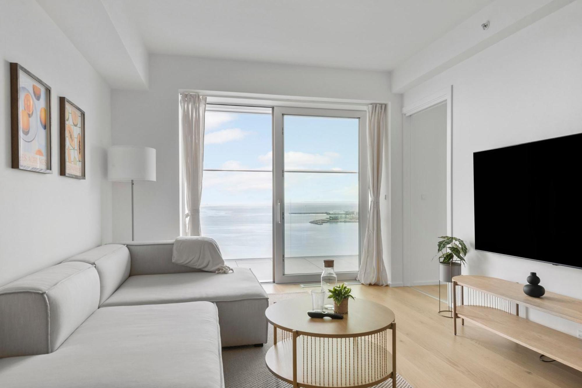 Appartamento Endless Ocean Views With Private Balcony Århus Esterno foto